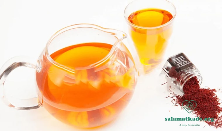 شربت گرمازدگی زعفران و گلاب