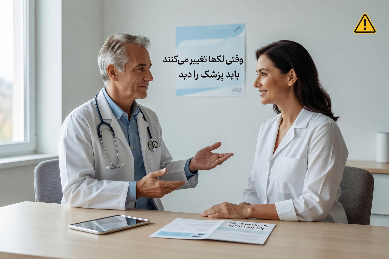 چه زمانی برای لک های پوستی باید به پزشک مراجعه کرد