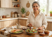 تغذیه دوران یائسگی | راهنمای کامل ویتامین‌ها، دمنوش‌ها و گیاهان دارویی