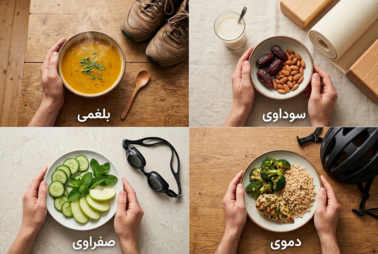 مواد غذایی مناسب برای لاغری در هر مزاج
