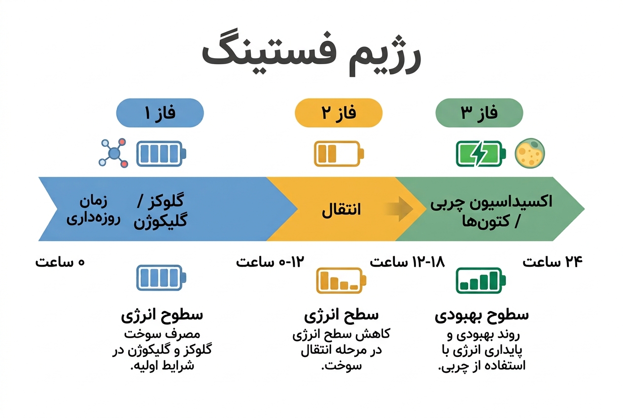 ضعف در رژیم فستینگ: علل، راهکارها و نکاتی برای حفظ انرژی 2 پروسه عمل رژیم فستینگ