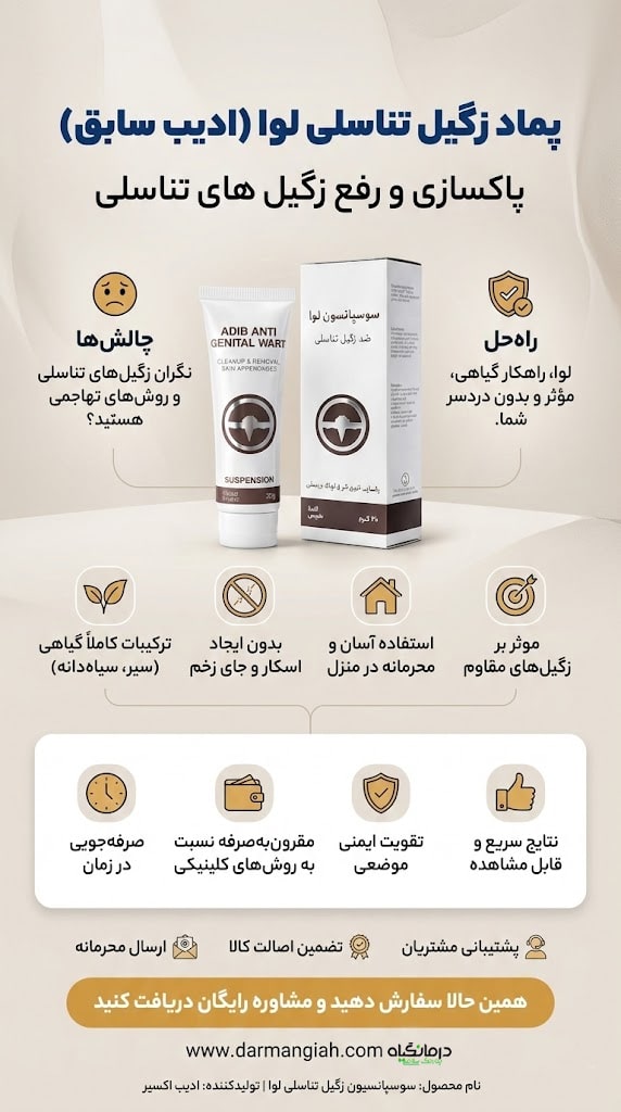 سوسپانسیون زگیل تناسلی لوا