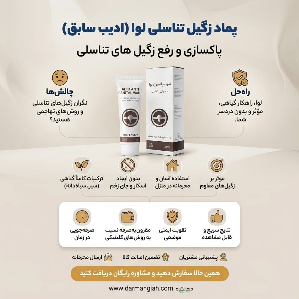 سوسپانسیون زگیل تناسلی لوا