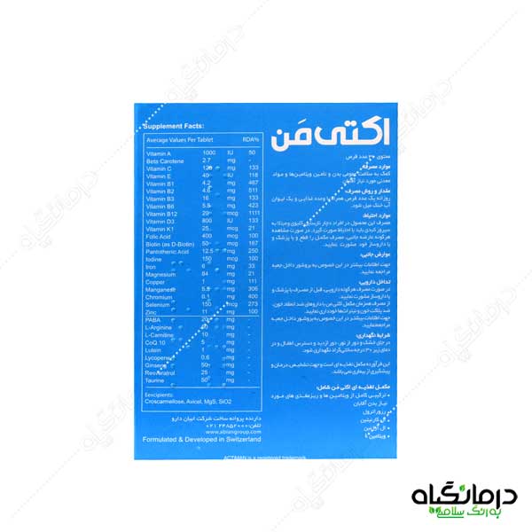قرص اکتی من ابیان دارو