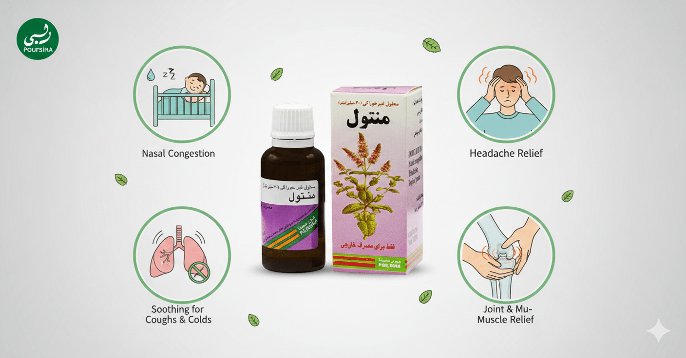 موارد مصرف منتول پورسینا