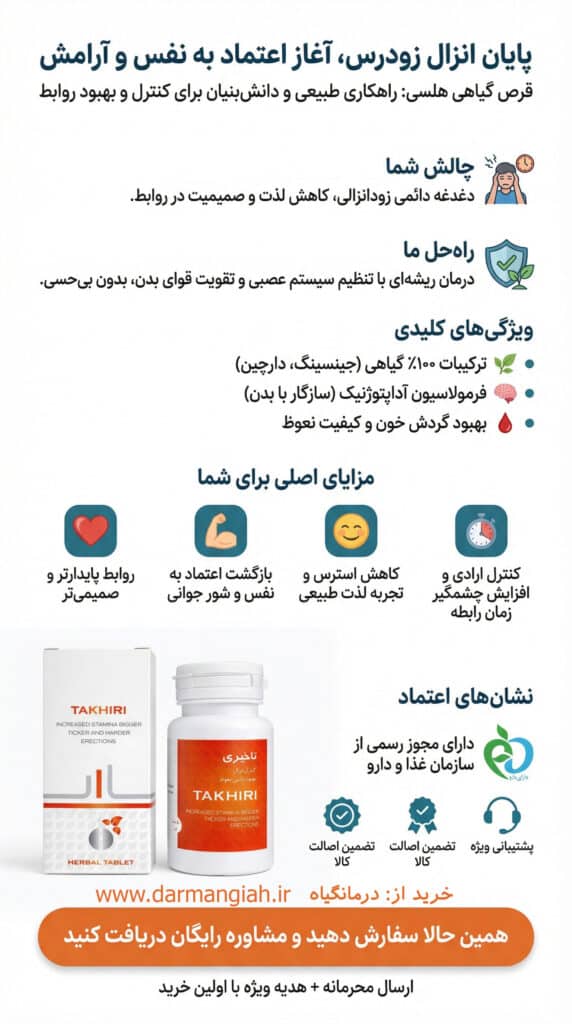 اینفوگرافی قرص تاخیری گیاهی هلسی